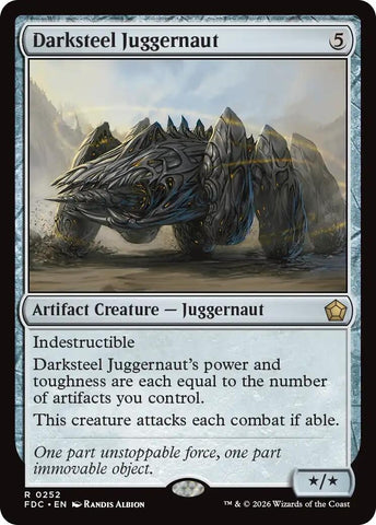 Image for Darksteel Juggernaut (252) (Commander: Foundations) (FDC) - Magic: The Gathering