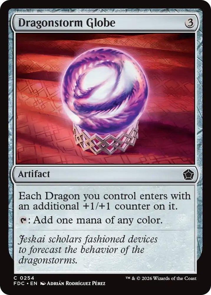Image for Dragonstorm Globe (254) (Commander: Foundations) (FDC) - Magic: The Gathering