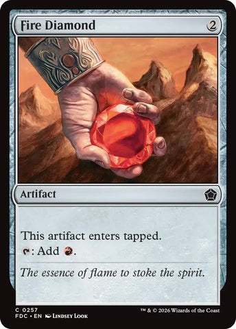 Image for Fire Diamond (257) (Commander: Foundations) (FDC) - Magic: The Gathering