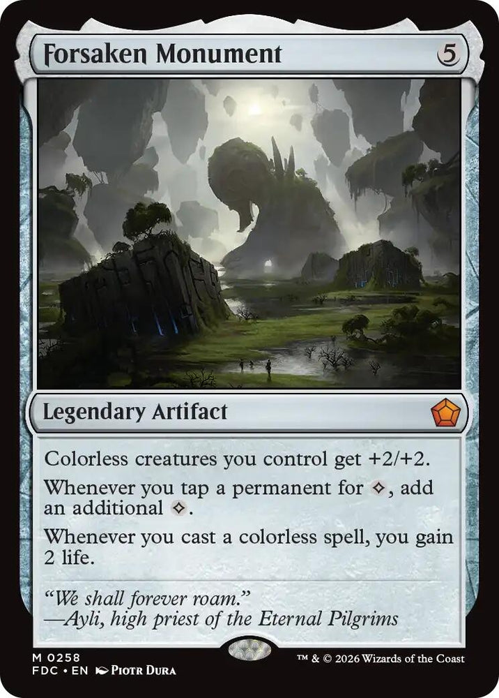 Image for Forsaken Monument (258) (Commander: Foundations) (FDC) - Magic: The Gathering