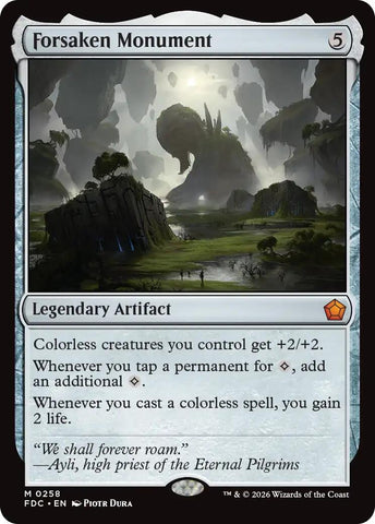 Image for Forsaken Monument (258) (Commander: Foundations) (FDC) - Magic: The Gathering