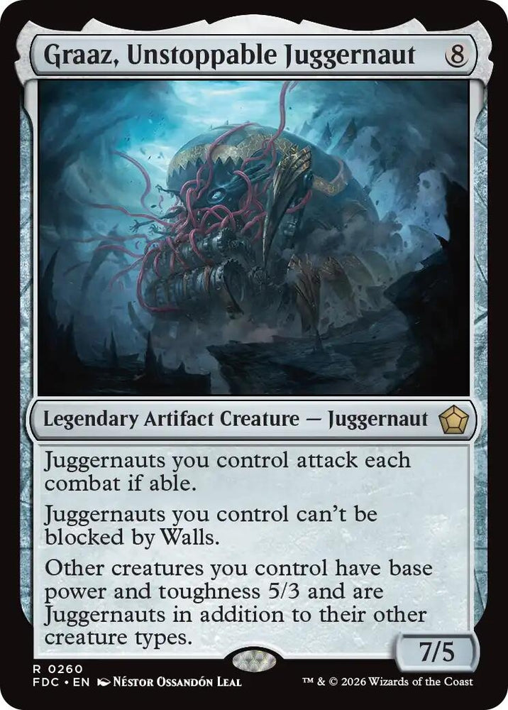 Image for Graaz, Unstoppable Juggernaut (260) (Commander: Foundations) (FDC) - Magic: The Gathering