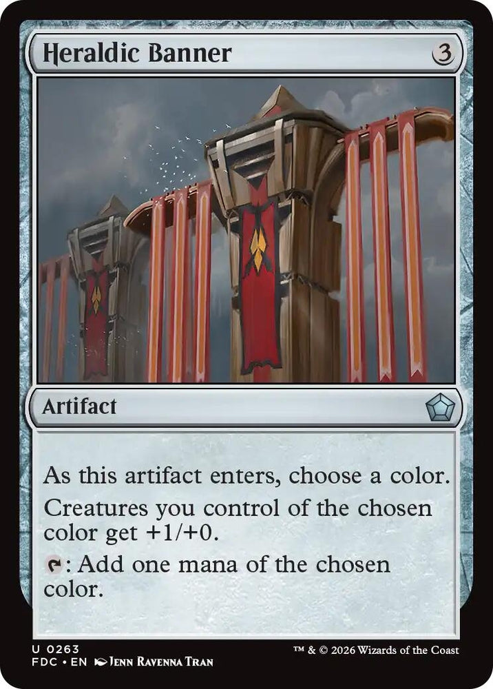Image for Heraldic Banner (263) (Commander: Foundations) (FDC) - Magic: The Gathering