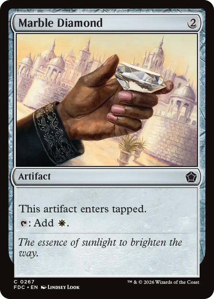 Image for Marble Diamond (267) (Commander: Foundations) (FDC) - Magic: The Gathering