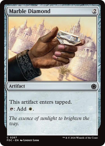 Image for Marble Diamond (267) (Commander: Foundations) (FDC) - Magic: The Gathering