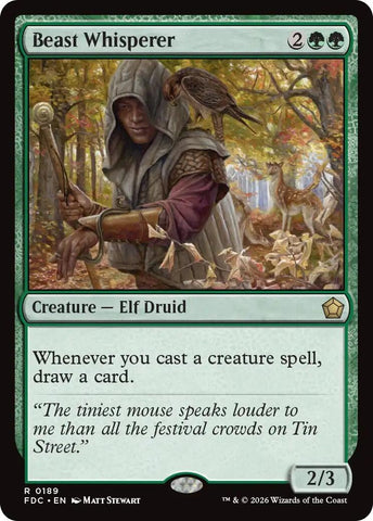 Image for Beast Whisperer (189) (Commander: Foundations) (FDC) - Magic: The Gathering