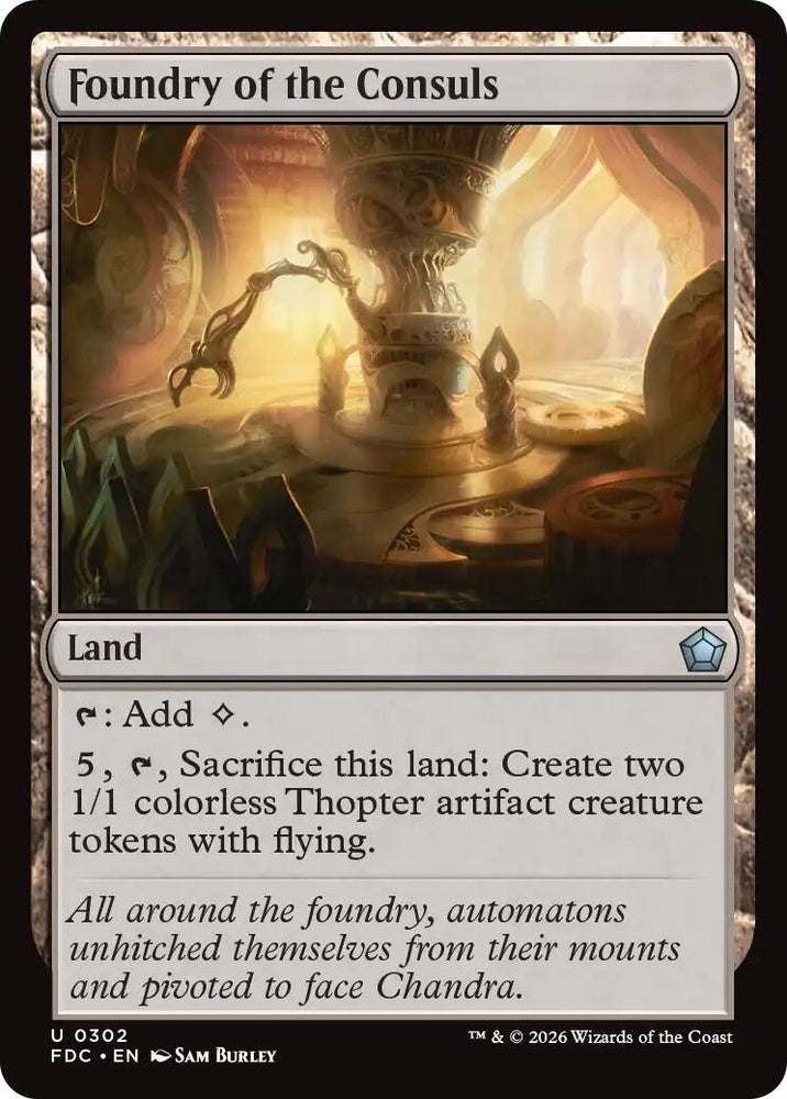 Image for Foundry of the Consuls (302) (Commander: Foundations) (FDC) - Magic: The Gathering