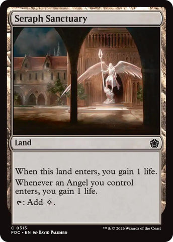 Image for Seraph Sanctuary (313) (Commander: Foundations) (FDC) - Magic: The Gathering