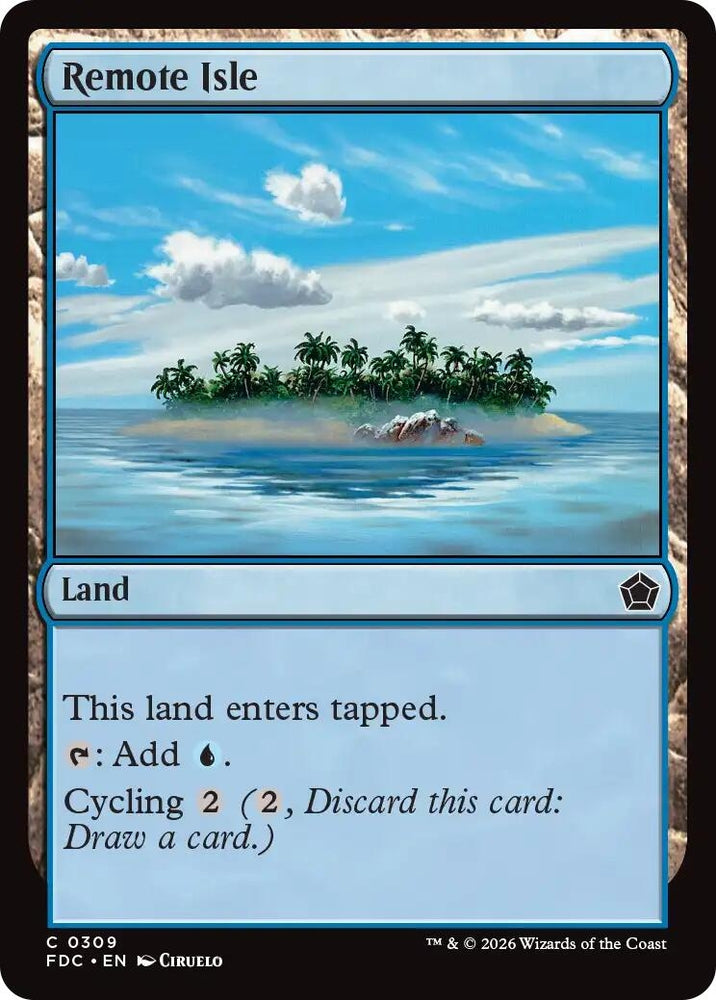 Image for Remote Isle (309) (Commander: Foundations) (FDC) - Magic: The Gathering