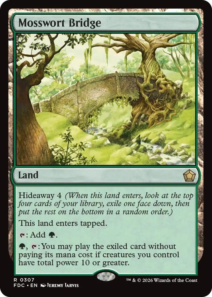 Image for Mosswort Bridge (307) (Commander: Foundations) (FDC) - Magic: The Gathering