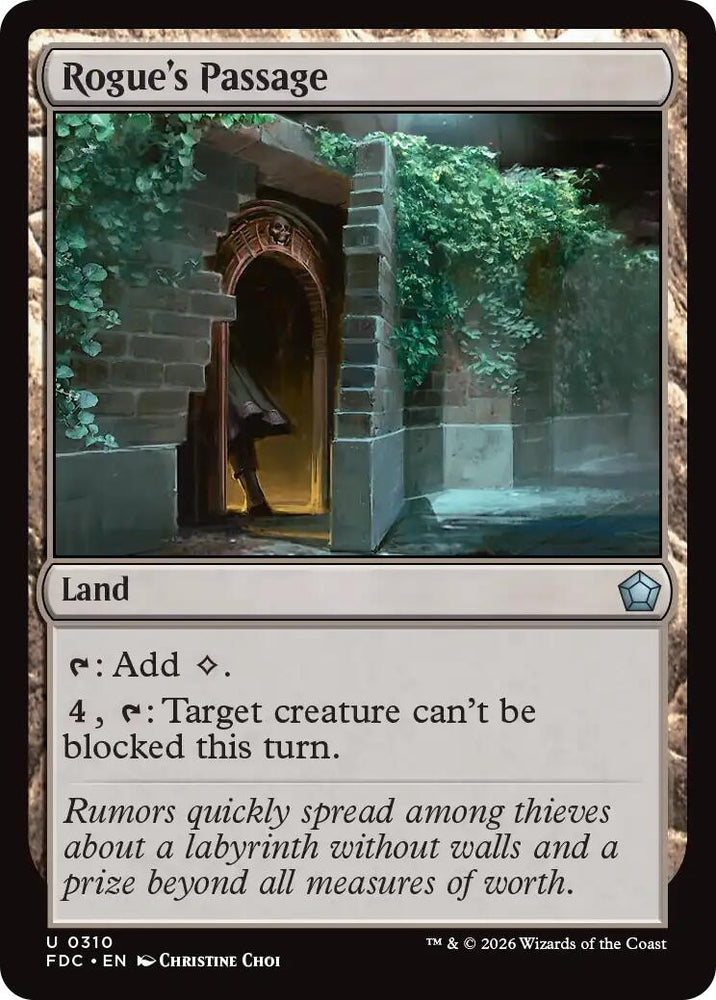 Image for Rogue's Passage (310) (Commander: Foundations) (FDC) - Magic: The Gathering