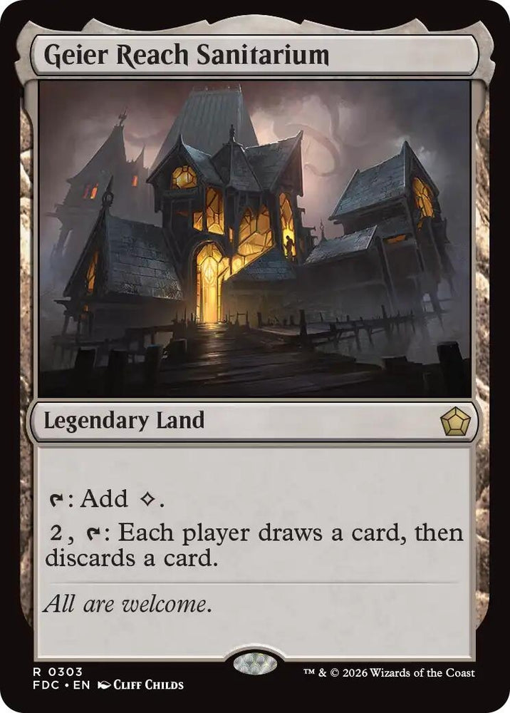 Image for Geier Reach Sanitarium (303) (Commander: Foundations) (FDC) - Magic: The Gathering