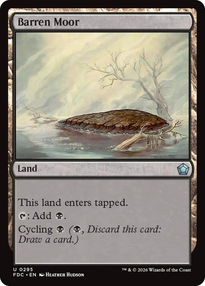 Image for Barren Moor (295) (Commander: Foundations) (FDC) - Magic: The Gathering