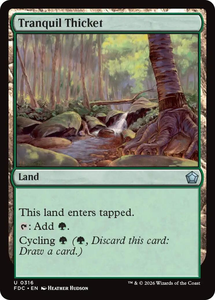 Image for Tranquil Thicket (316) (Commander: Foundations) (FDC) - Magic: The Gathering