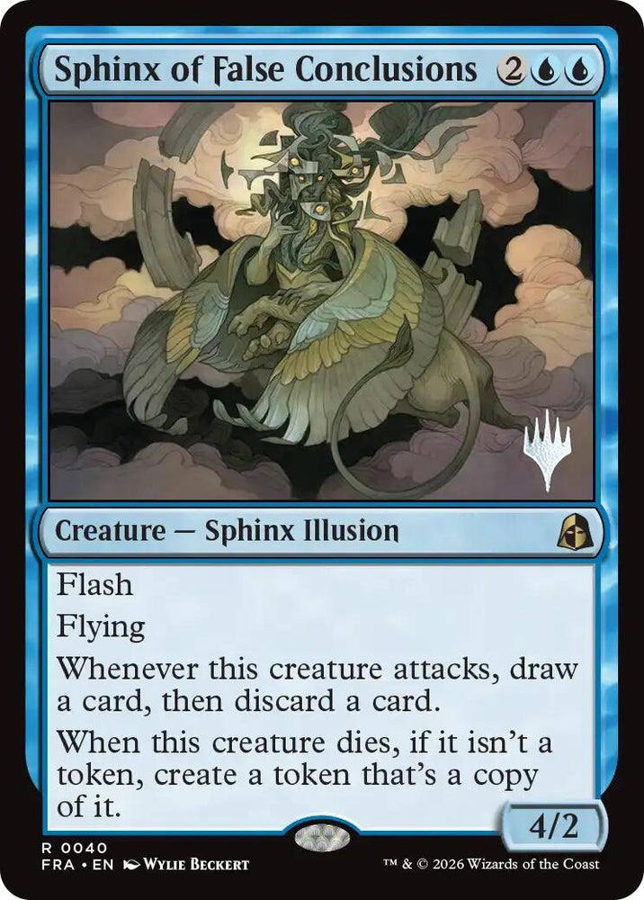 Image for Sphinx of False Conclusions (40) (Promo Pack: Reality Fracture) (PPFRA) - Magic: The Gathering