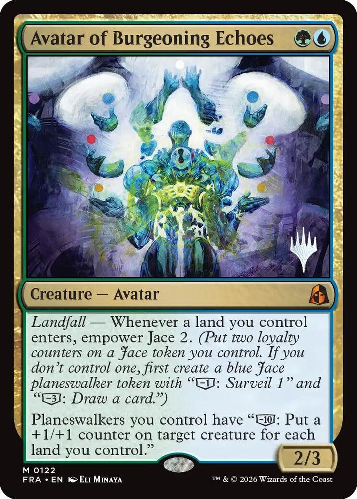Image for Avatar of Burgeoning Echoes (122) (Promo Pack: Reality Fracture) (PPFRA) - Magic: The Gathering