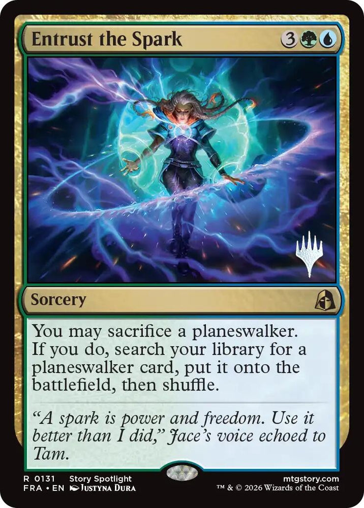 Image for Entrust the Spark (131) (Promo Pack: Reality Fracture) (PPFRA) - Magic: The Gathering