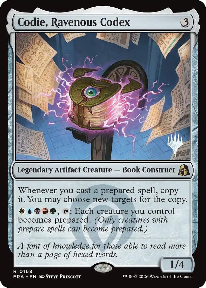 Image for Codie, Ravenous Codex (168) (Promo Pack: Reality Fracture) (PPFRA) - Magic: The Gathering