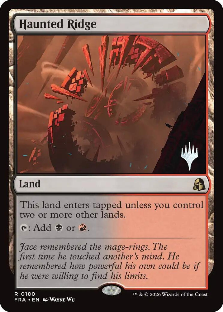 Image for Haunted Ridge (180) (Promo Pack: Reality Fracture) (PPFRA) - Magic: The Gathering