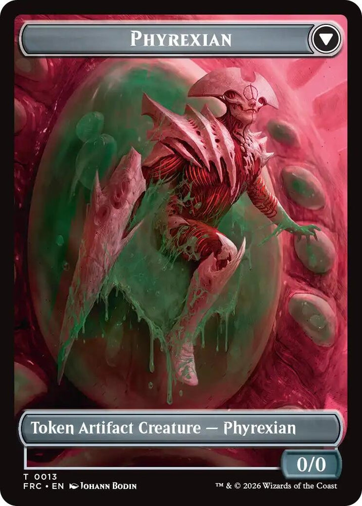 Image for Phyrexian // Incubator Double-Sided Token (13 // 13) (Commander: Reality Fracture) (FRC) - Magic: The Gathering