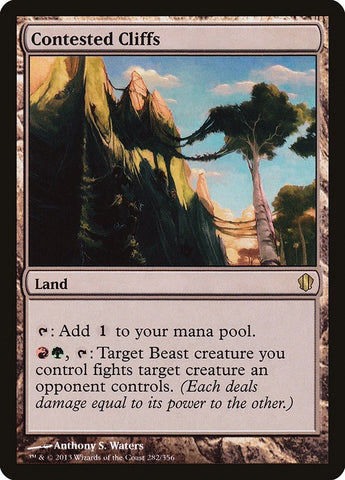 Image for Contested Cliffs (282) [Commander 2013]