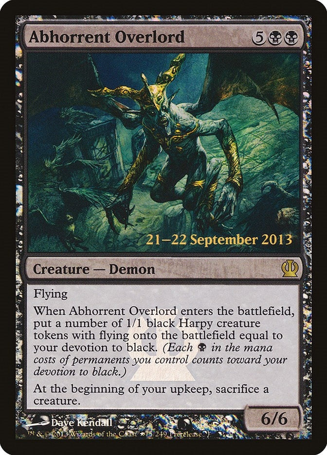 Image for Abhorrent Overlord (75) [Prerelease Cards]