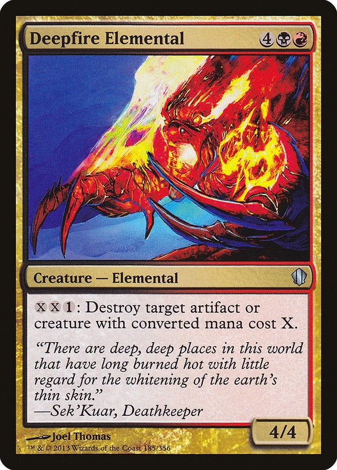 Image for Deepfire Elemental (185) [Commander 2013]