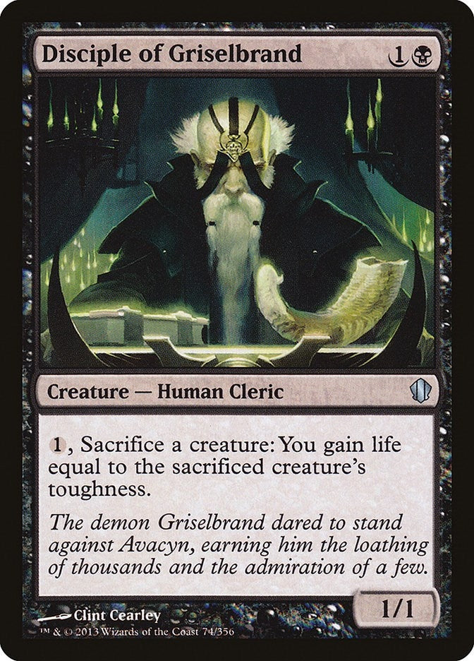 Image for Disciple of Griselbrand (74) [Commander 2013]