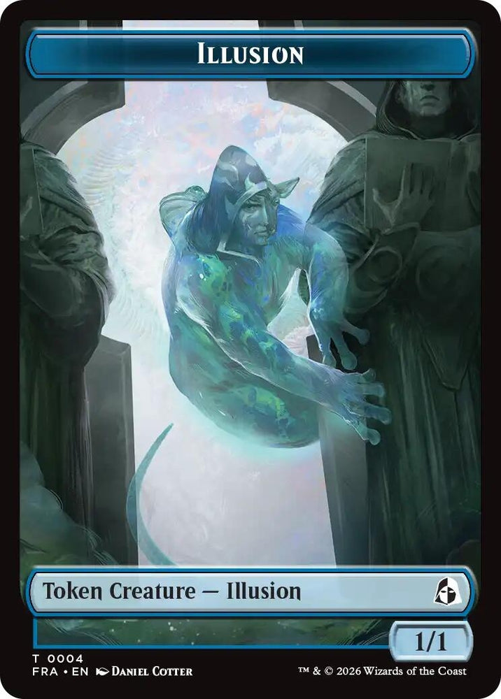 Image for Illusion // Jace Double-Sided Token (4 // 5) (Reality Fracture) (FRA) - Magic: The Gathering