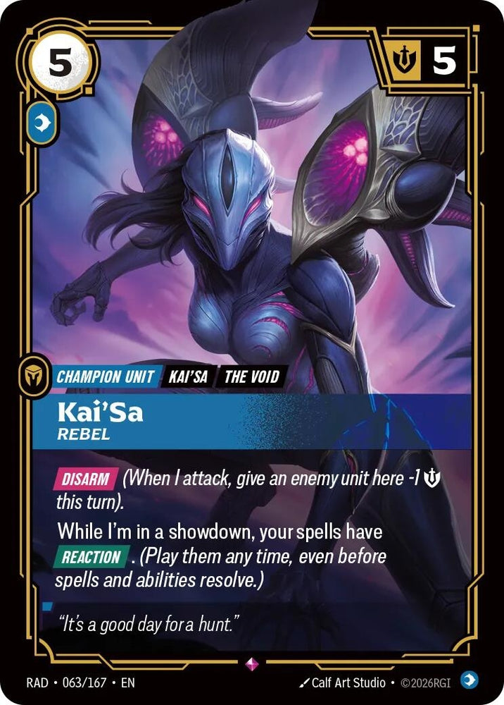 Kai'Sa, Rebel (063/167) (Radiance) (RAD)