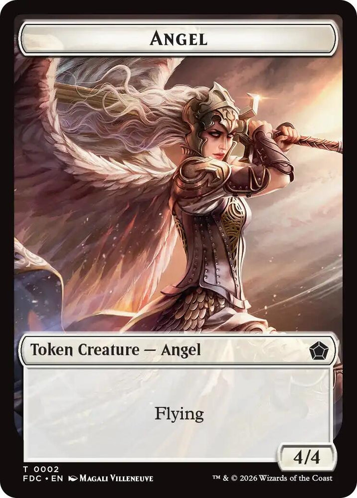 Image for Angel (0002) // Clue Double-Sided Token (2 // 13) (Commander: Foundations) (FDC) - Magic: The Gathering