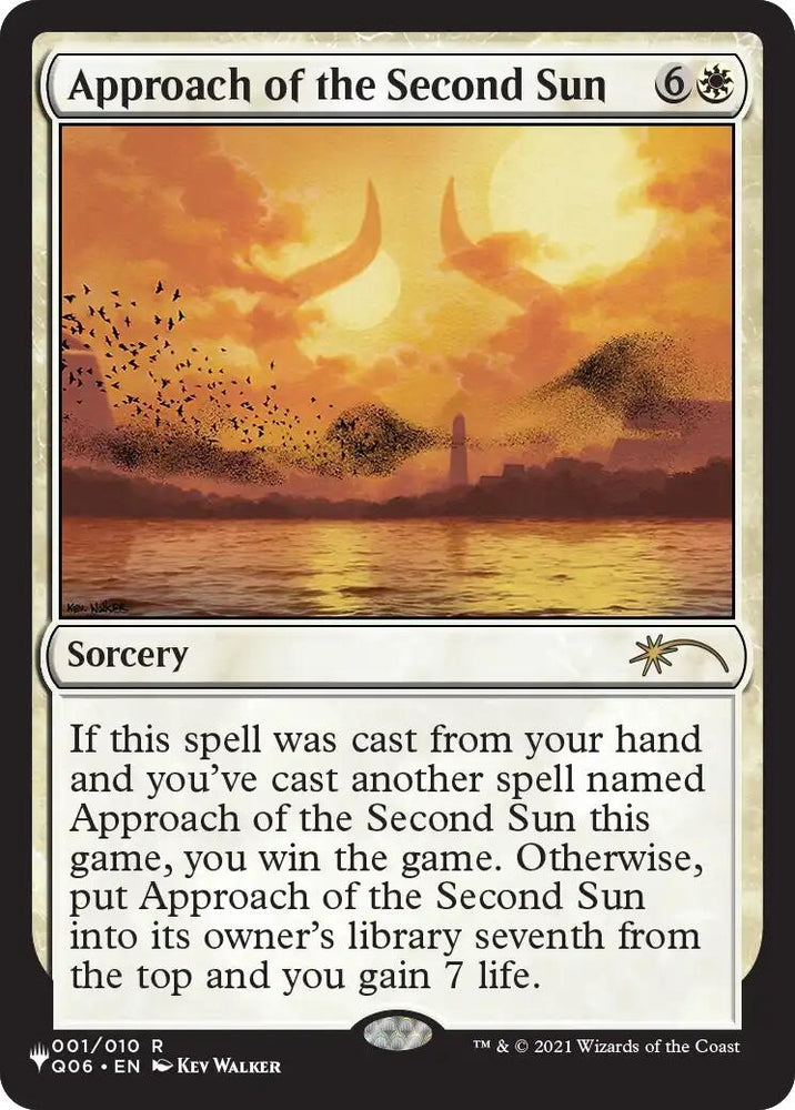 Image for Approach of the Second Sun (Q06) (1) (The List Reprints) (LIST) - Magic: The Gathering