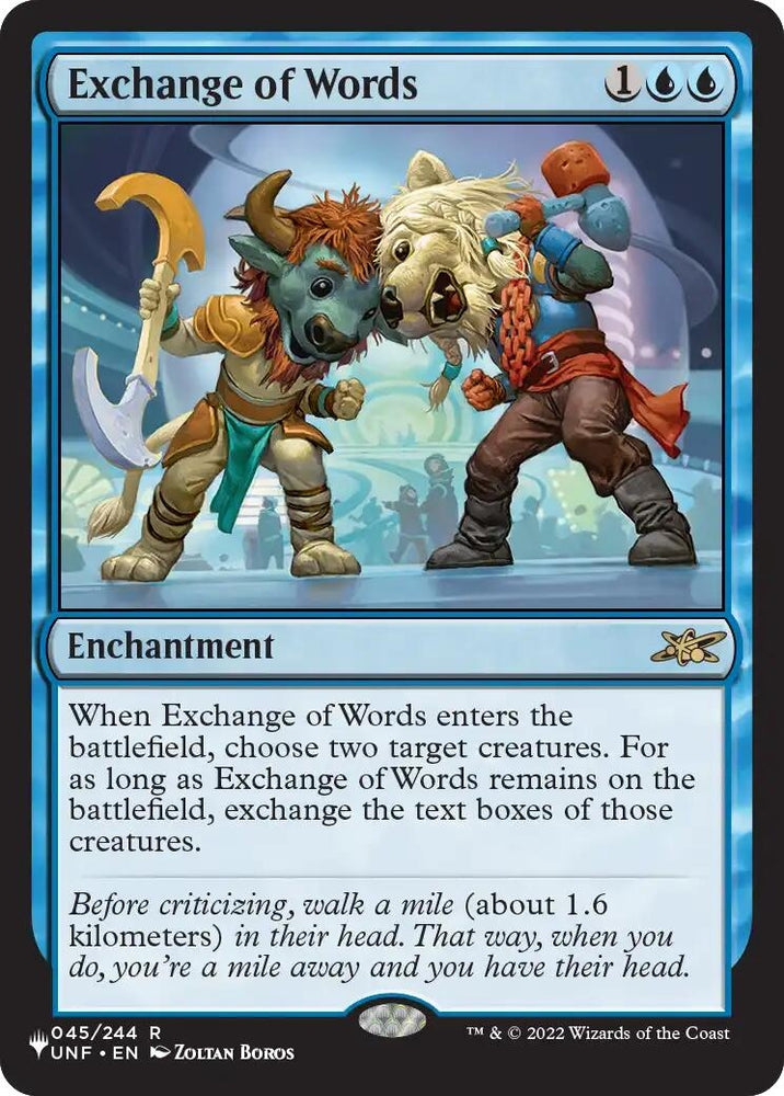 Image for Exchange of Words (45) (The List Reprints) (LIST) - Magic: The Gathering