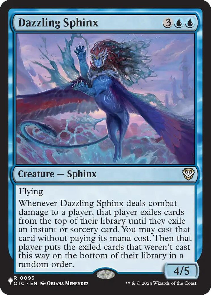 Image for Dazzling Sphinx (93) (The List Reprints) (LIST) - Magic: The Gathering