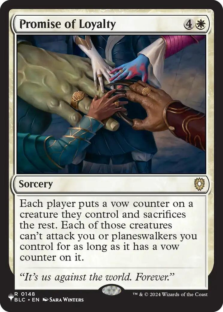 Image for Promise of Loyalty (148) (The List Reprints) (LIST) - Magic: The Gathering