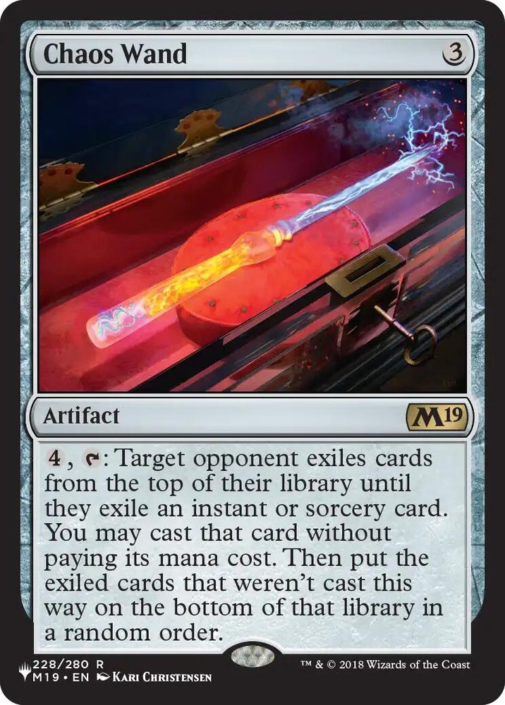 Image for Chaos Wand (228) (The List Reprints) (LIST) - Magic: The Gathering