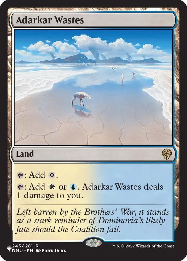 Image for Adarkar Wastes (DMU) (243) (The List Reprints) (LIST) - Magic: The Gathering