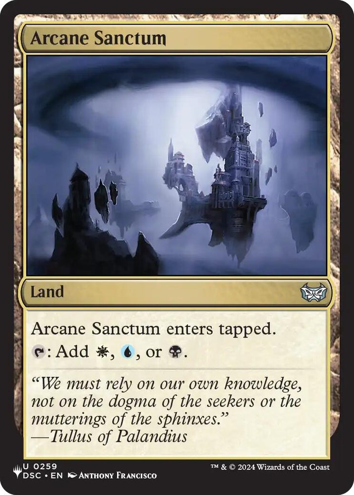 Image for Arcane Sanctum (DSC) (259) (The List Reprints) (LIST) - Magic: The Gathering