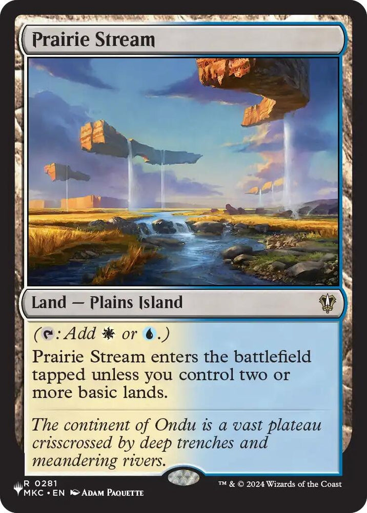 Image for Prairie Stream (281) (The List Reprints) (LIST) - Magic: The Gathering