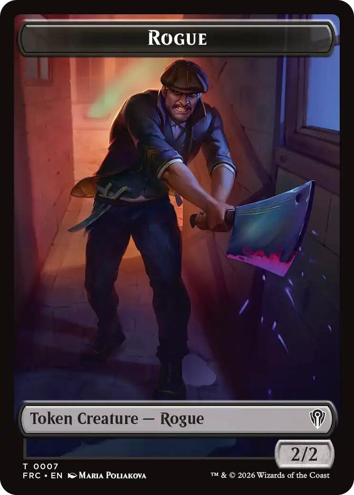 Image for Rogue // Zombie Army Double-Sided Token (7 // 8) (Commander: Reality Fracture) (FRC) - Magic: The Gathering