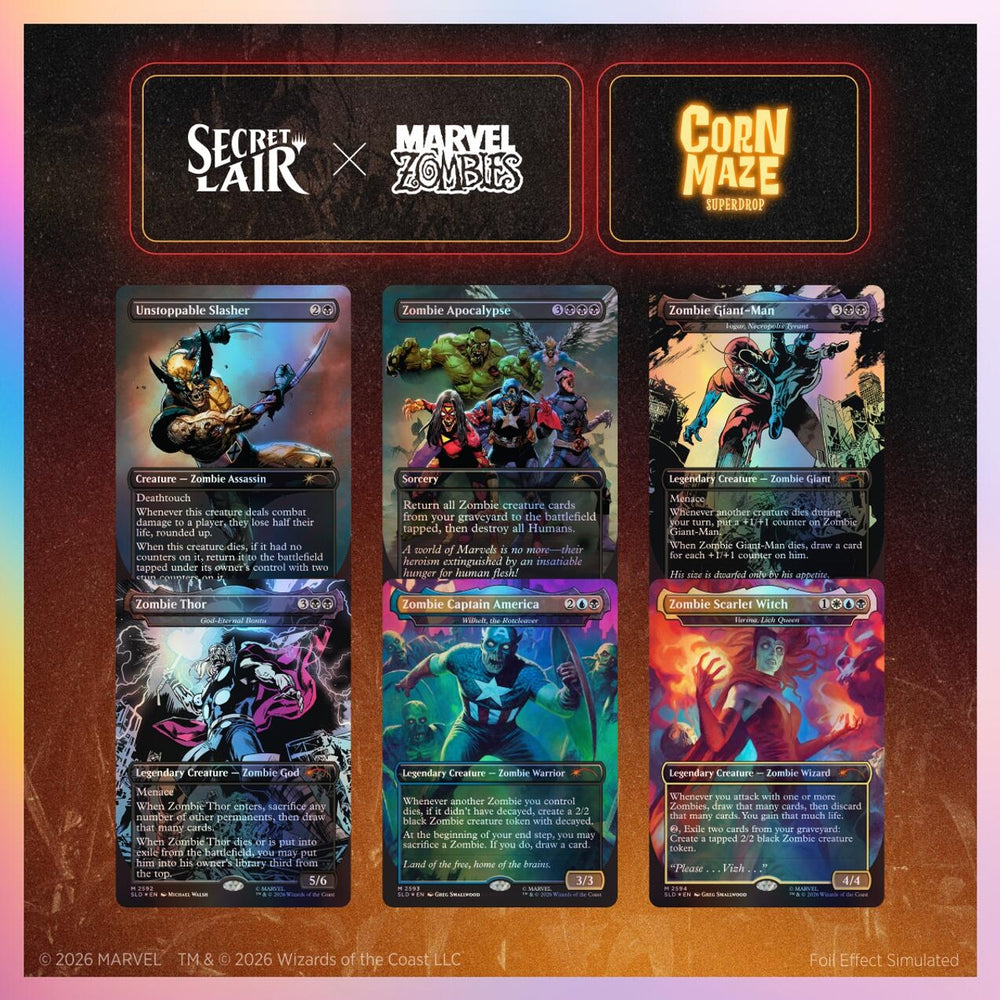 Image for Secret Lair Drop: Secret Lair x Marvel: Zombies - Traditional Foil Edition - Magic: The Gathering