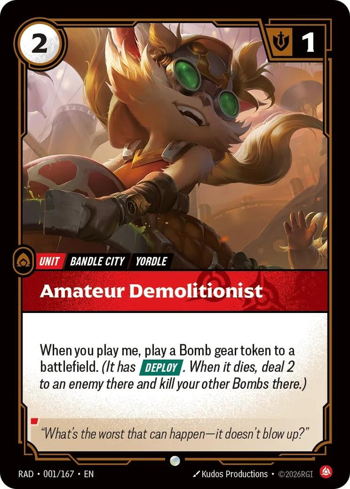 Amateur Demolitionist (001/167) (Radiance) (RAD)