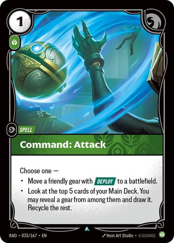 Command: Attack (033/167) (Radiance) (RAD)