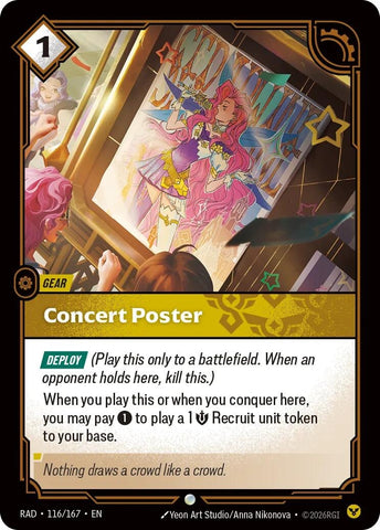 Concert Poster (116/167) (Radiance) (RAD)