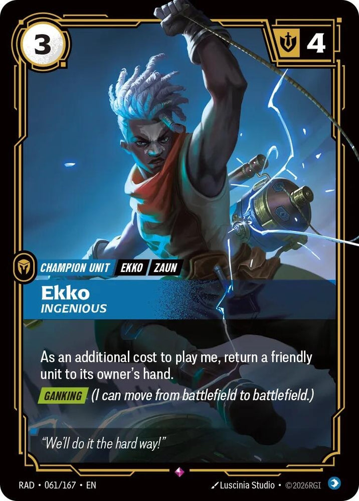 Ekko, Ingenious (061/167) (Radiance) (RAD)