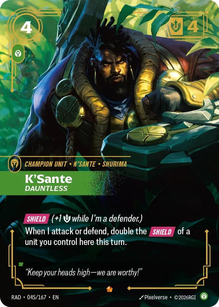K'Sante, Dauntless (045/167) (Radiance) (RAD)
