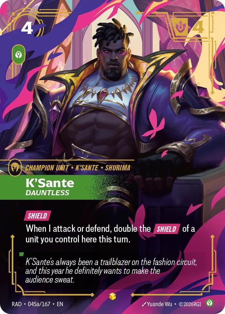 K'Sante, Dauntless (Alternate Art) (045a/167) (Radiance) (RAD)