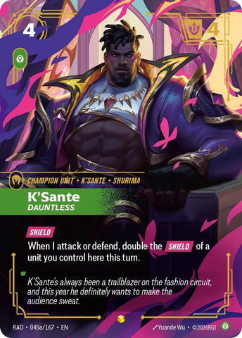 K'Sante, Dauntless (Alternate Art) (045a/167) (Radiance) (RAD)