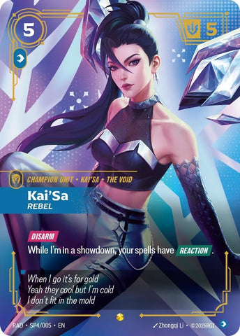 Kai'Sa, Rebel (SP) (SP4/005) (Radiance) (RAD)