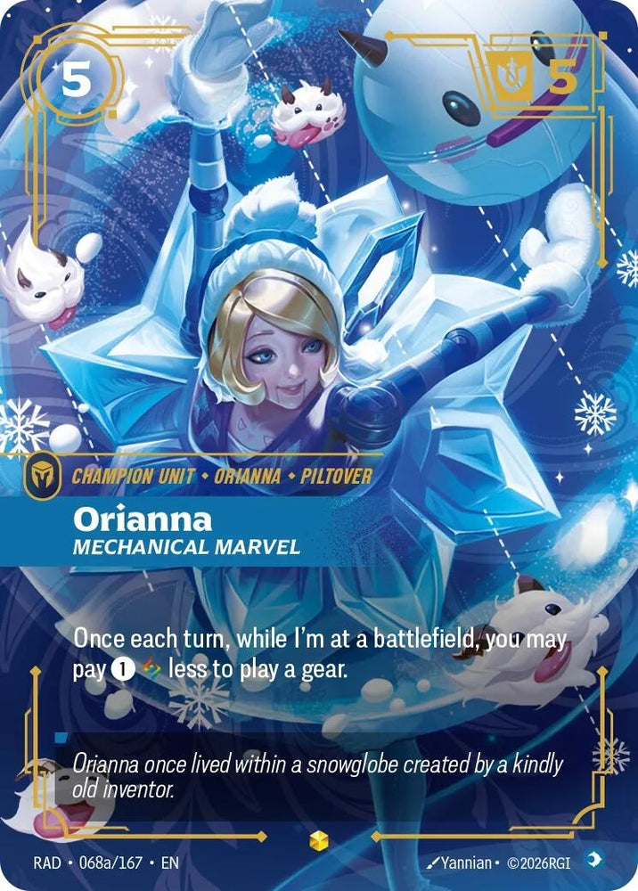 Orianna, Mechanical Marvel (Alternate Art) (068a/167) (Radiance) (RAD)